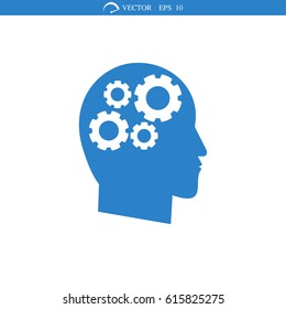 gear in hand icon, vector best flat icon, EPS
