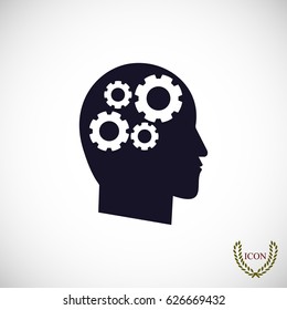 gear in hand icon, vector best flat icon, EPS