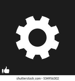 gear, hand, icon, vector illustration EPS 10