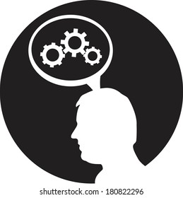 Gear head icon