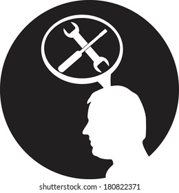 Gear head icon