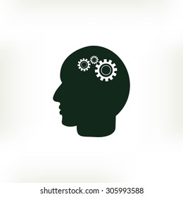  gear in head icon