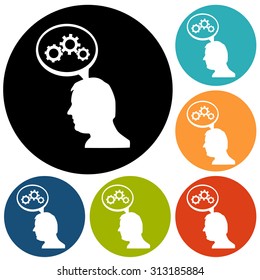 Gear head icon