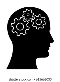 Gear Head Man Profile Thinking about
