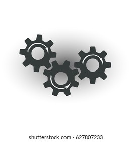Gear icon. 