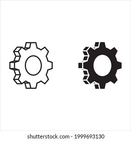 Gear icon for apps and web sites