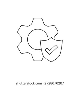 Un ícono de engranaje con una marca de verificación para las Configuraciones aplicadas realizadas.