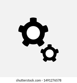 
Gear Icon - Cog or Setting Sign & Symbol Logo Vector. 