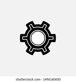 
Gear Icon - Cog or Setting Sign & Symbol Logo Vector. 