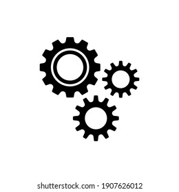 Gear icon. Cogwheels icon vector. Settings, maintenance icon symbol illustration