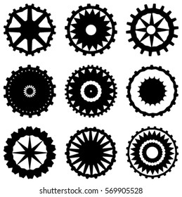 Gear icon collection set - vector illustration
