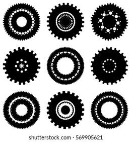 Gear icon collection set - vector illustration
