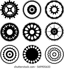 Gear icon collection set - vector illustration