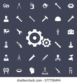 Gear icon. Construction icons universal set for web and mobile