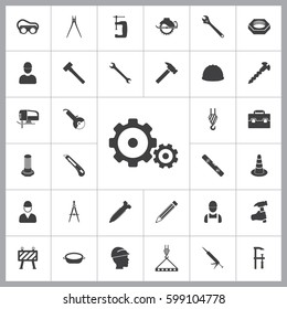 Gear icon. Construction icons universal set for web and mobile