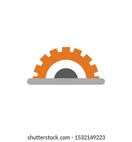Gear icon design, Cog circle wheel machine part technology industry and technical theme Vector illustration