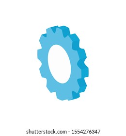 Gear icon design, Cog circle wheel machine part technology industry and technical theme Vector illustration