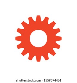 Gear icon design, Cog circle wheel machine part technology industry and technical theme Vector illustration
