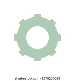 Gear icon design, Cog circle wheel machine part technology industry and technical theme Vector illustration