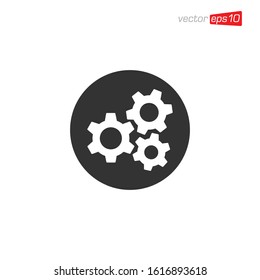 Gear Icon Design Illustration Vector