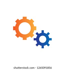 gear icon design with modern concept and simple logo shape style design vector eps 10