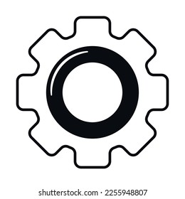 gear icon design over white