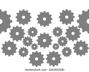 gear icon design pattern wallpaper 