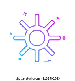 Gear icon design vector