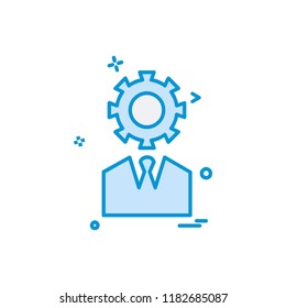 Gear icon design vector