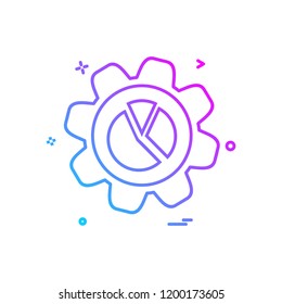 Gear icon design vector