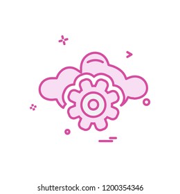 Gear icon design vector