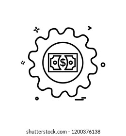 Gear icon design vector