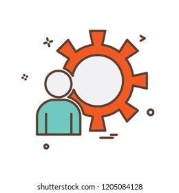 Gear icon design vector