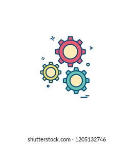 Gear icon design vector
