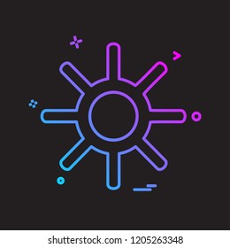 Gear icon design vector