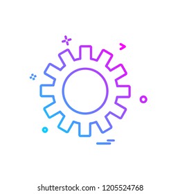 Gear icon design vector