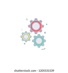 Gear icon design vector