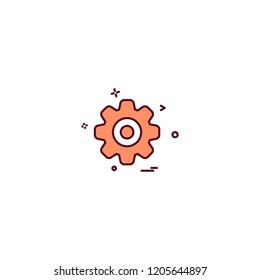 Gear icon design vector 
