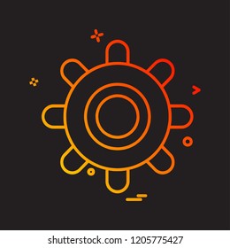 Gear icon design vector 
