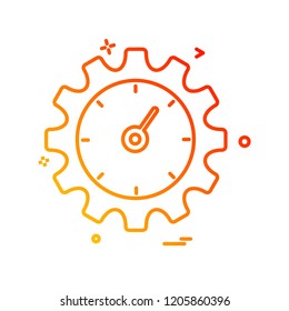 Gear icon design vector