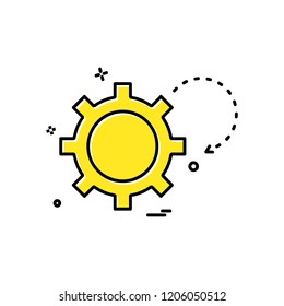 Gear icon design vector