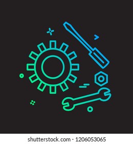 Gear icon design vector