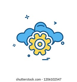 Gear icon design vector