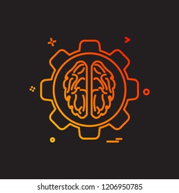 Gear icon design vector