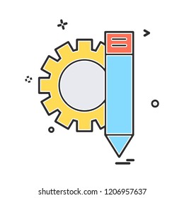 Gear icon design vector 