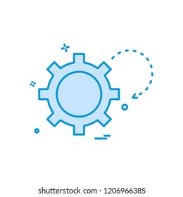 Gear icon design vector