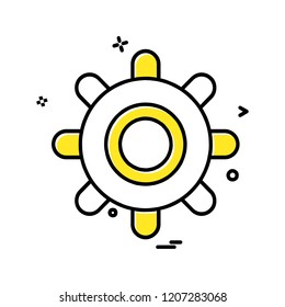 Gear icon design vector 