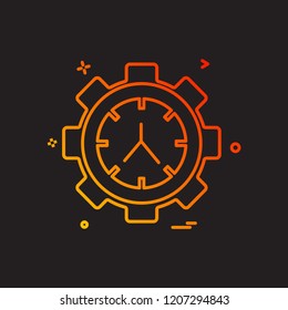 Gear icon design vector