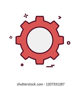 Gear icon design vector
