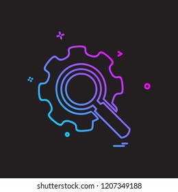 GEAR icon design vector
